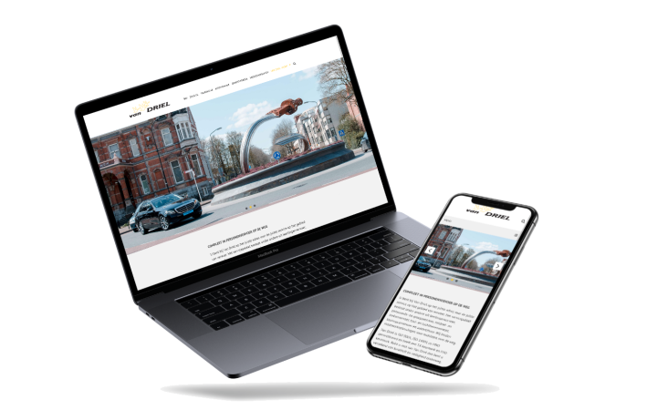 Website van Van Driel Groep