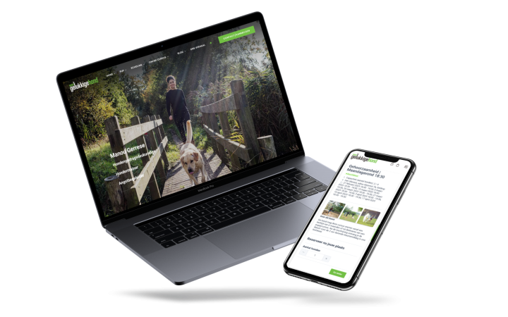 Website van Eengelukkigehond.nl