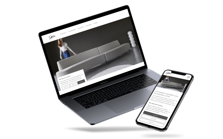 Website van Secc Interieur