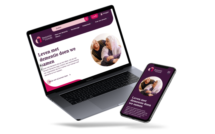 Website van Dementie regio Utrecht