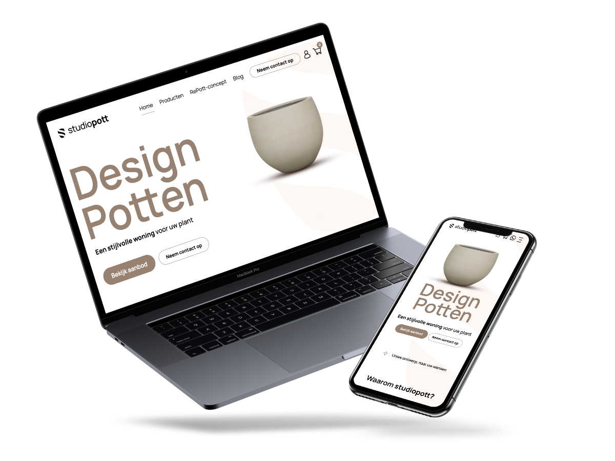 Website van Studio Pott