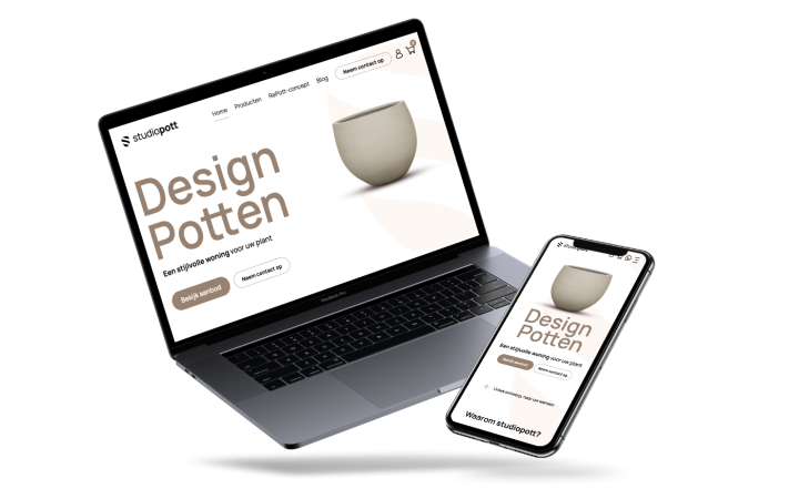 Website van Studio Pott