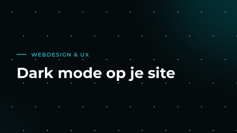 Donkere modus op je website: hip of hinderlijk?