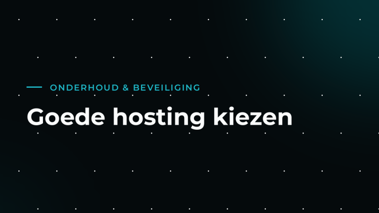 Hoe kies je een goede hostingpartij?
