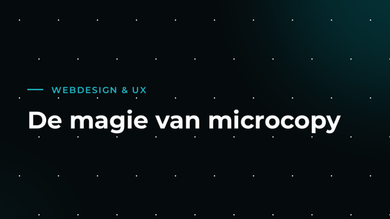 Microcopy: kleine teksten met een groot effect