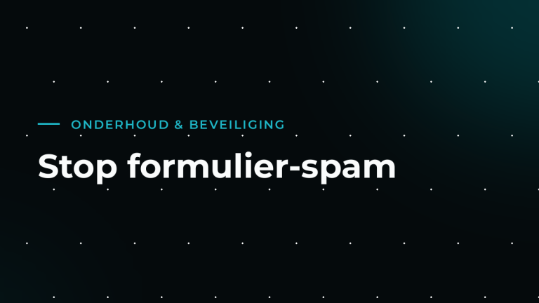 Spam via je contactformulier: zo stop je het