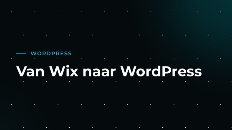 Overstappen van Wix of Squarespace naar WordPress
