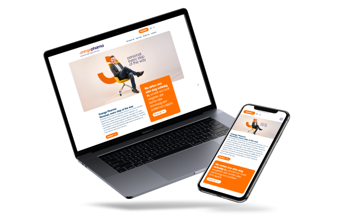 Website van Orange Pharma