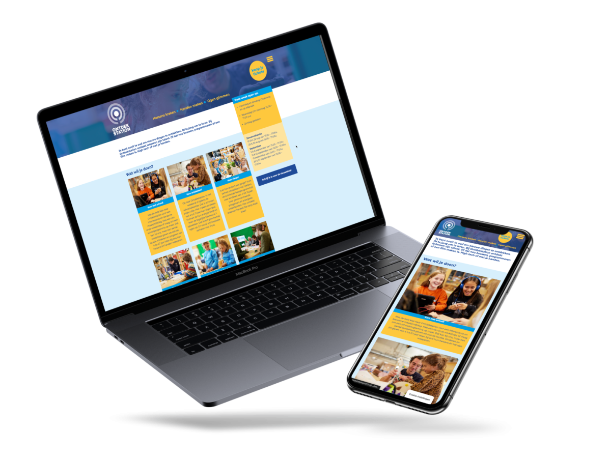 Website van Ontdekstation 013