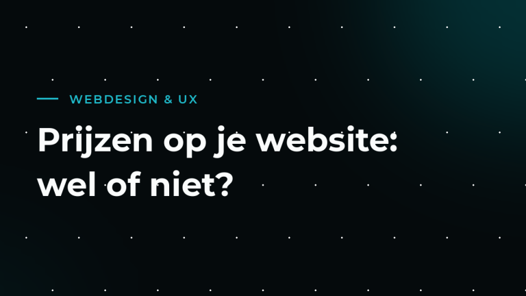 Prijzen op je website tonen: wel of niet?