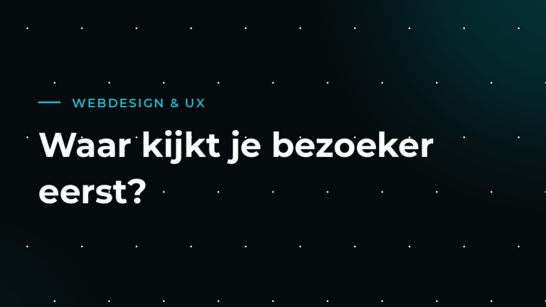 Visuele hiërarchie: zo stuur je waar bezoekers kijken
