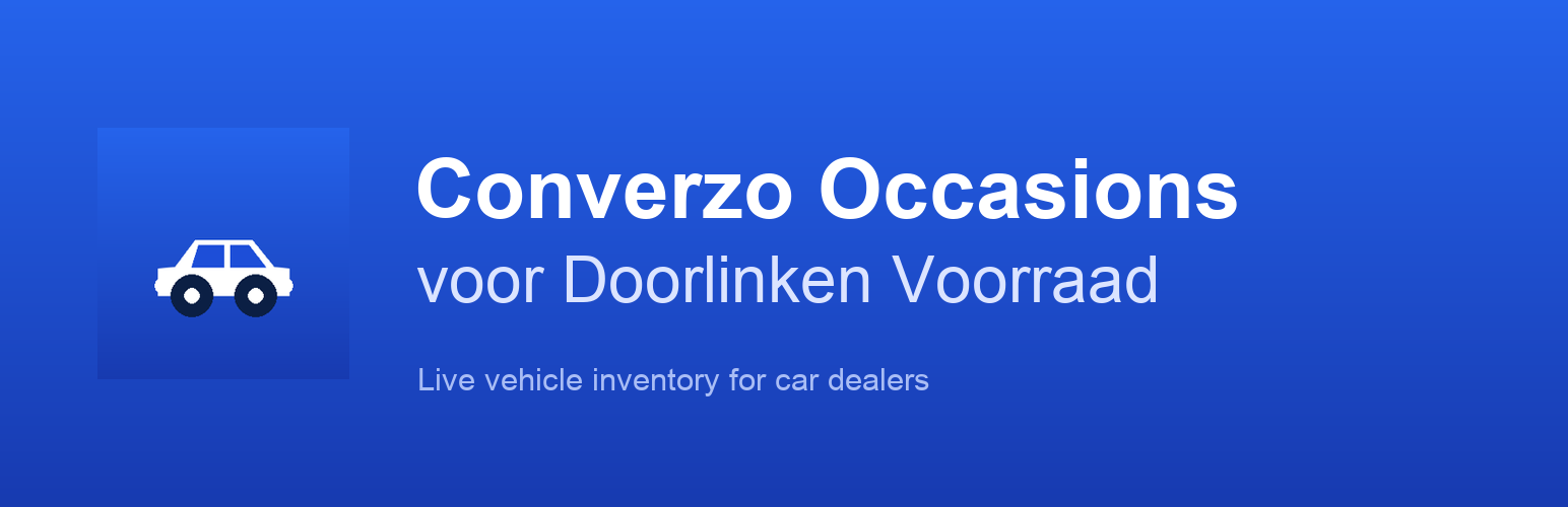 Converzo Occasions plugin voor Doorlinken Voorraad